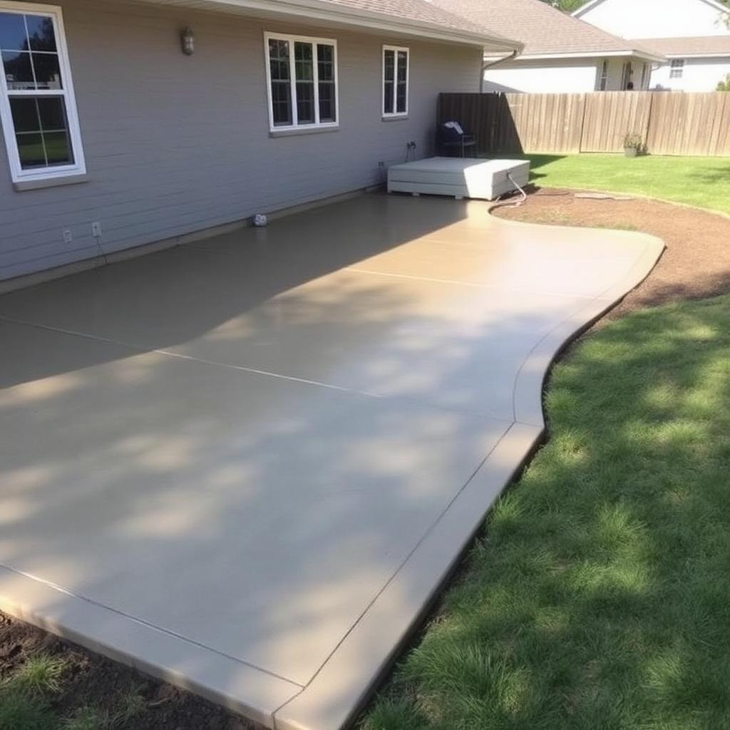 Backyard patio